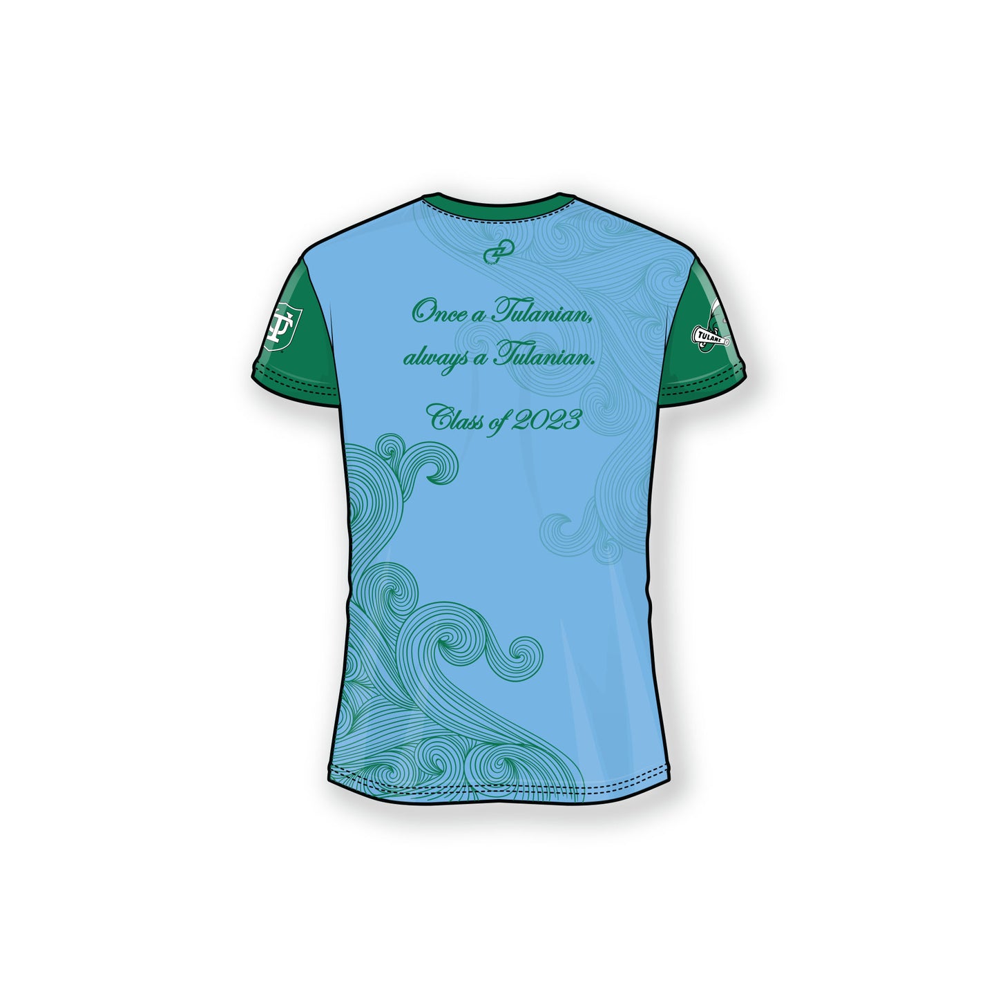 Tulane Alumni Wave Blue Women's
