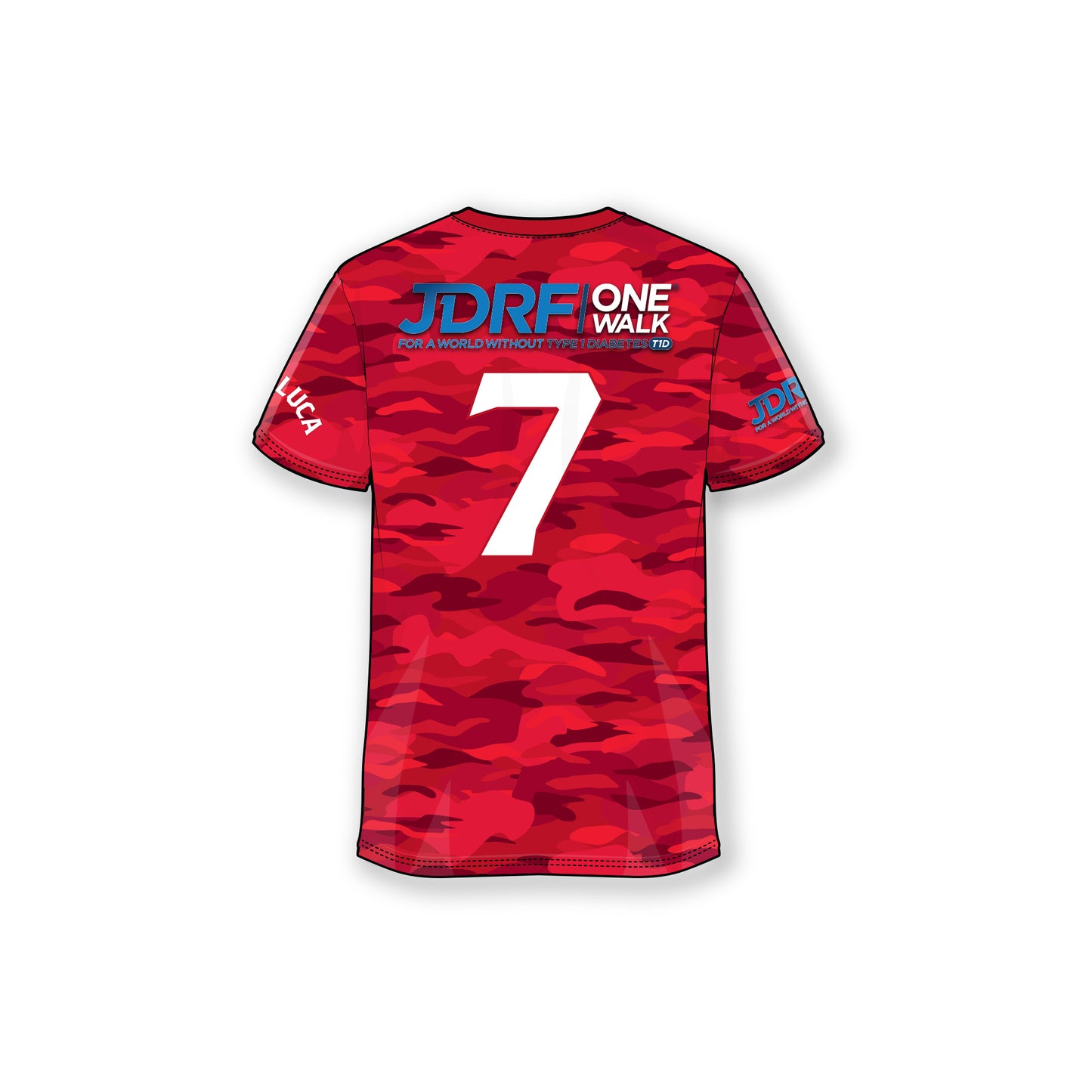 Team Luca 2024 Red Camo Tee
