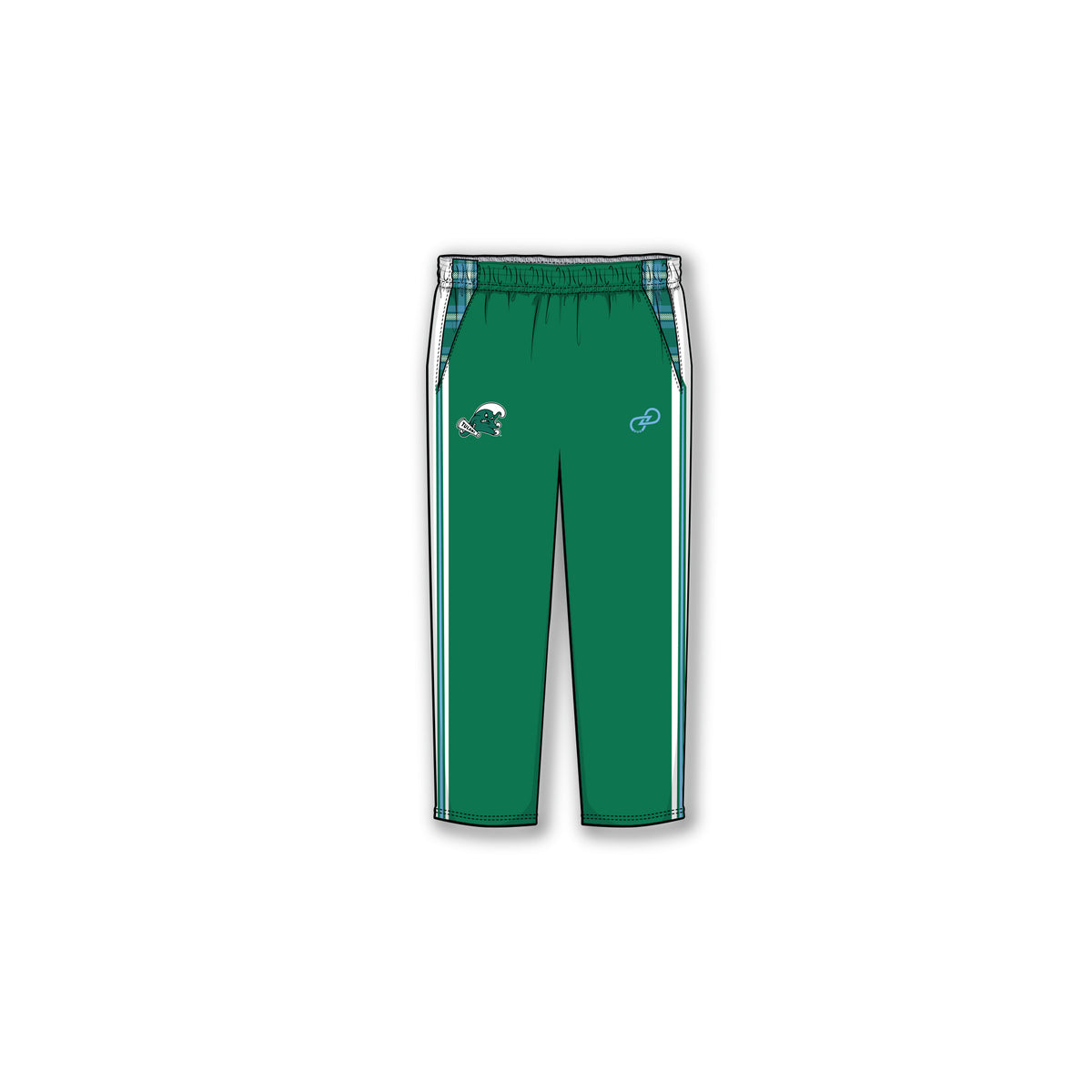 Tulane Plaid Sport Pant- Adult Youth Offically Licensed