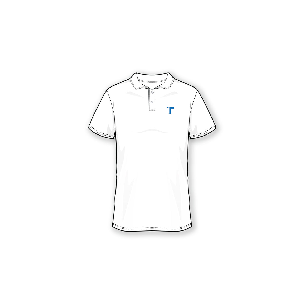 Tulane School of Archtiecture Logo Polo White | Offically Licensced