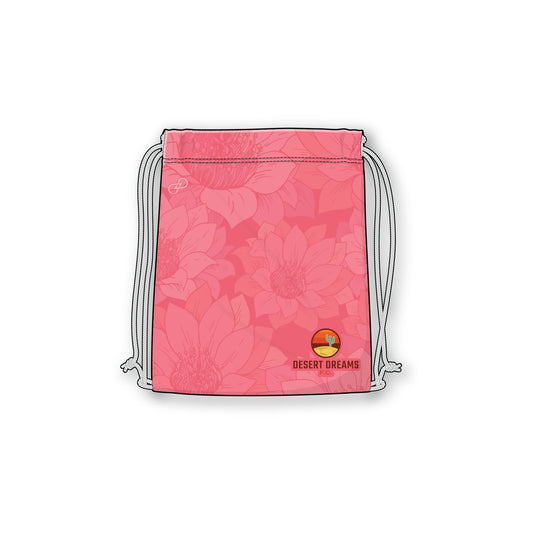 Desert Dreams FC 2025 Drawstring Bag - Desert Blooms - Green & Pink