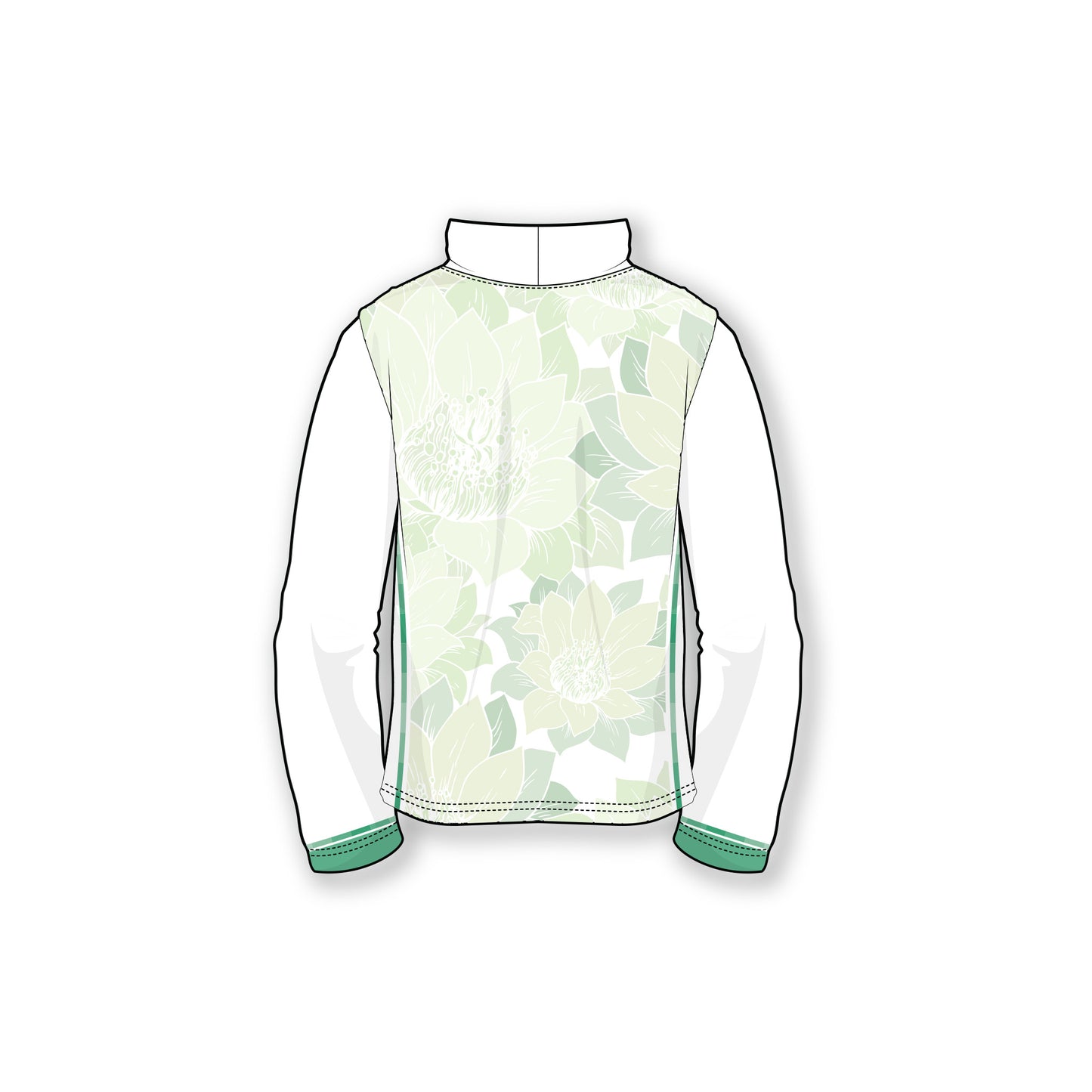 Desert Dreams FC 2025 Desert Blooms Lt Green Women's Cowl Neck