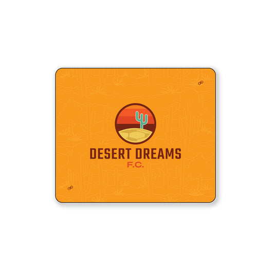 Desert Dreams FC 2025 Sherpa Blanket- Outlines Orange