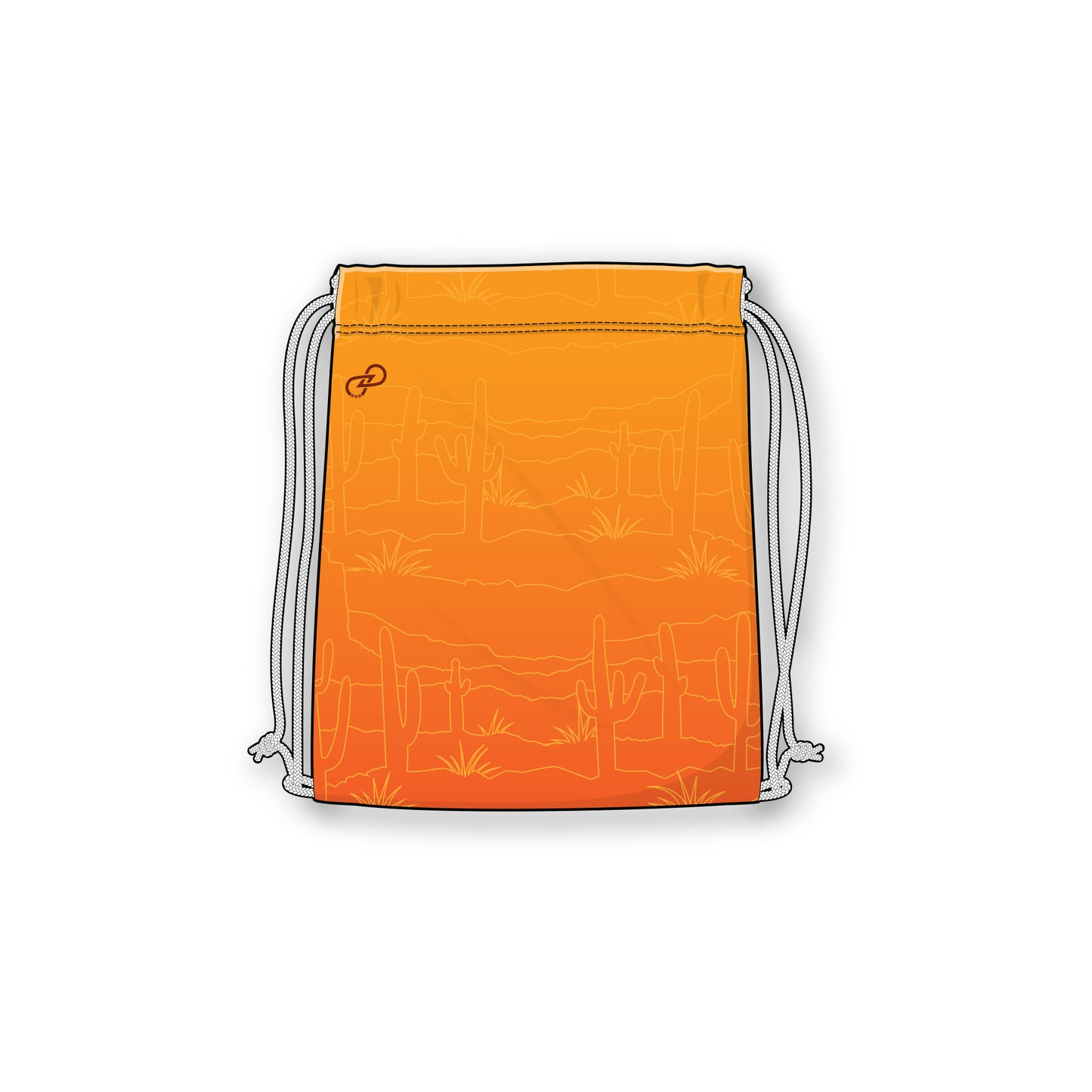 Desert Dreams FC 2025 Drawstring Bag - Outlines Orange