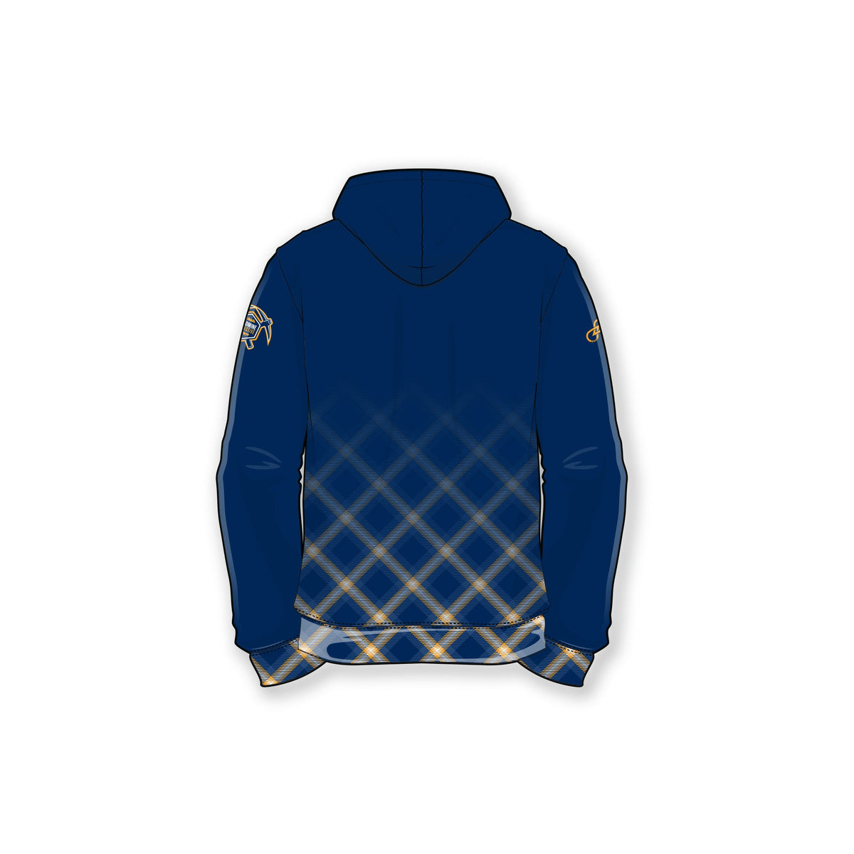 UTEP Plaid Blue Full Zip Hoodie