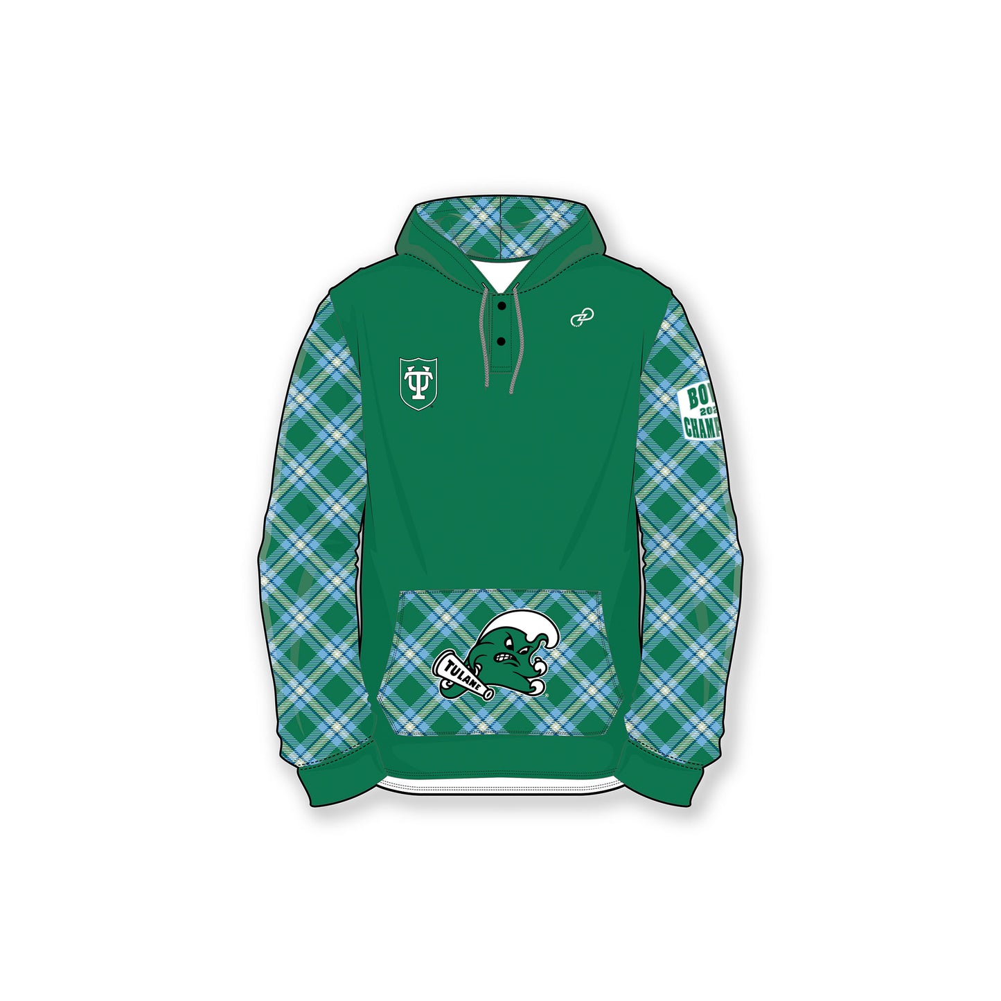 Tulane Bowl Champions Snap Hoodie