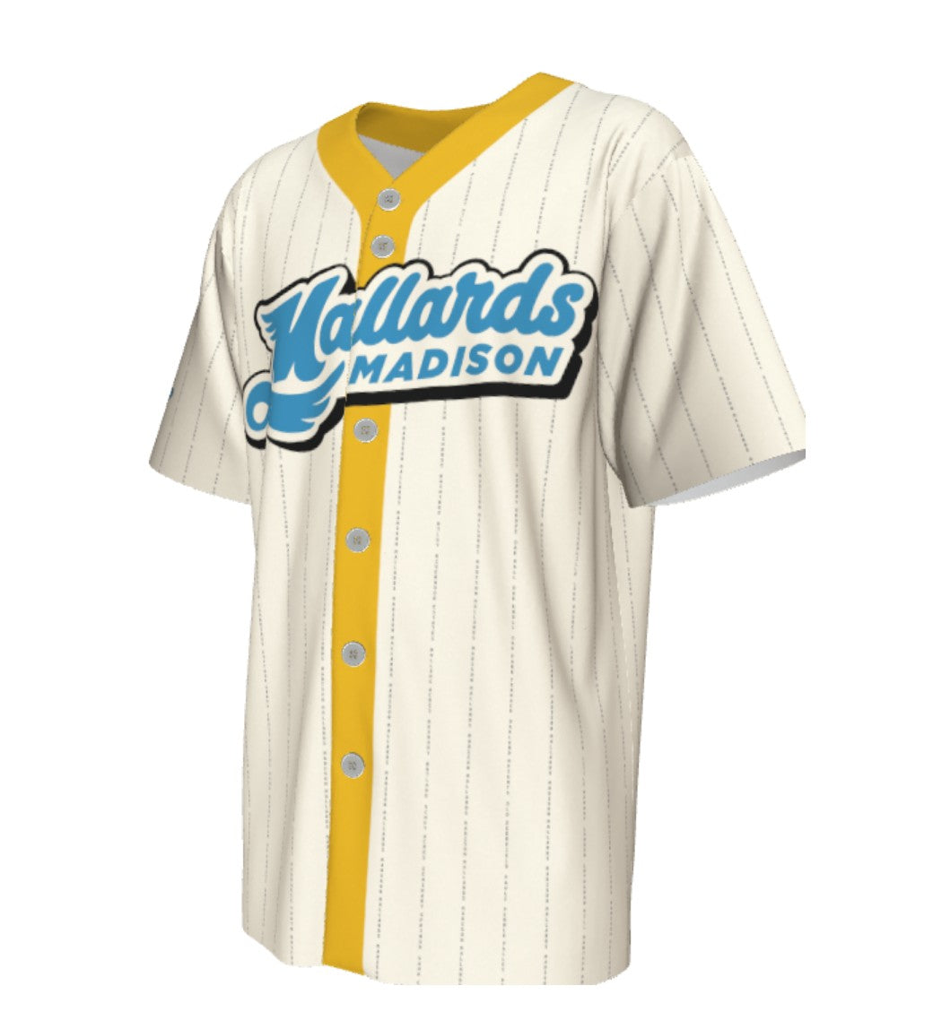 Madison Mallards Authentic Customizable Home Baseball Jersey