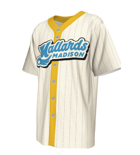 Madison Mallards Authentic Customizable Home Baseball Jersey