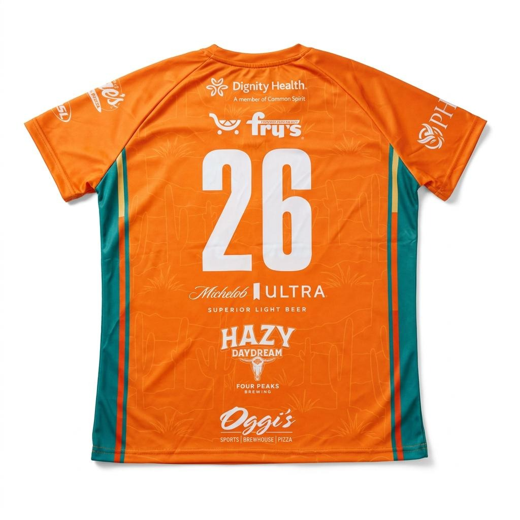 Desert Dreams FC-2026-Replica Jersey - Outlines Orange