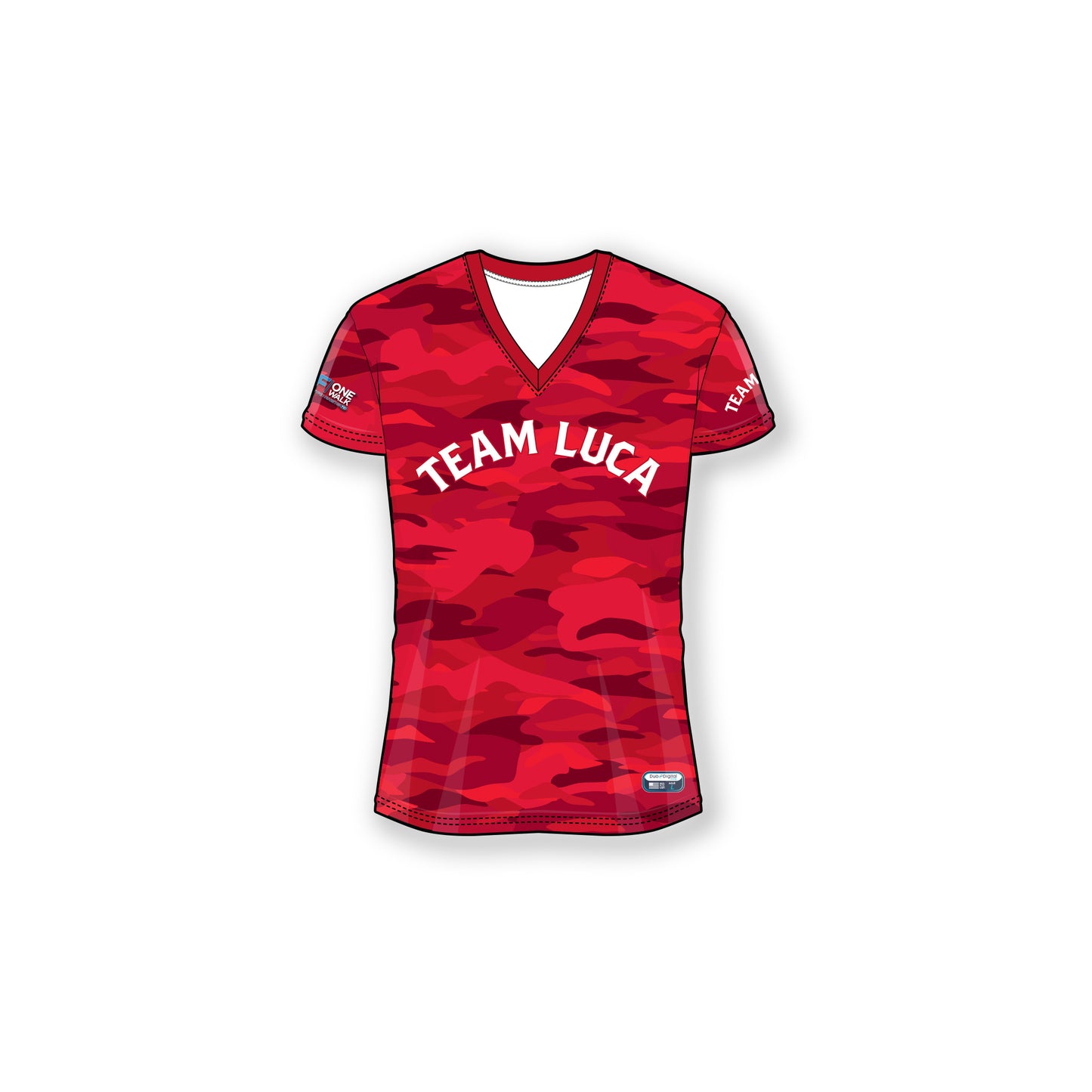 Team Luca 2024 Camo Tee - Women's Fit