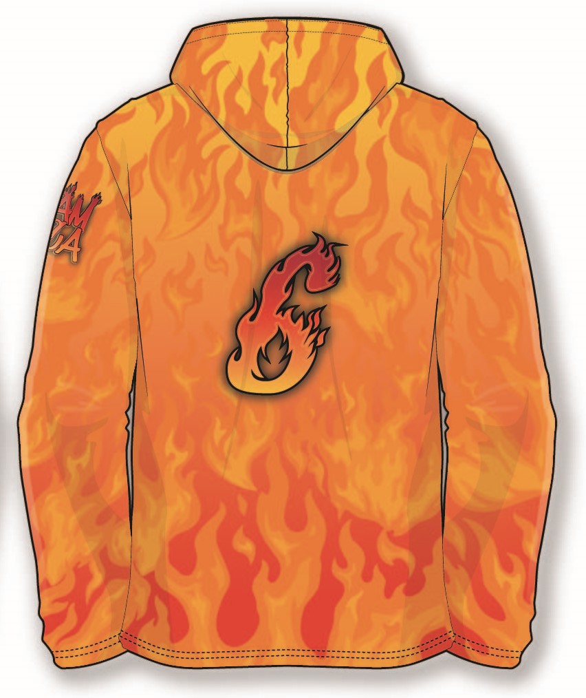 team Luca 2023 T-shirt Hoodie - Flames