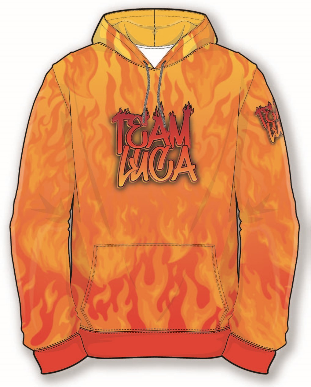 Team Luca 2023 Classic Hoodie - Flames