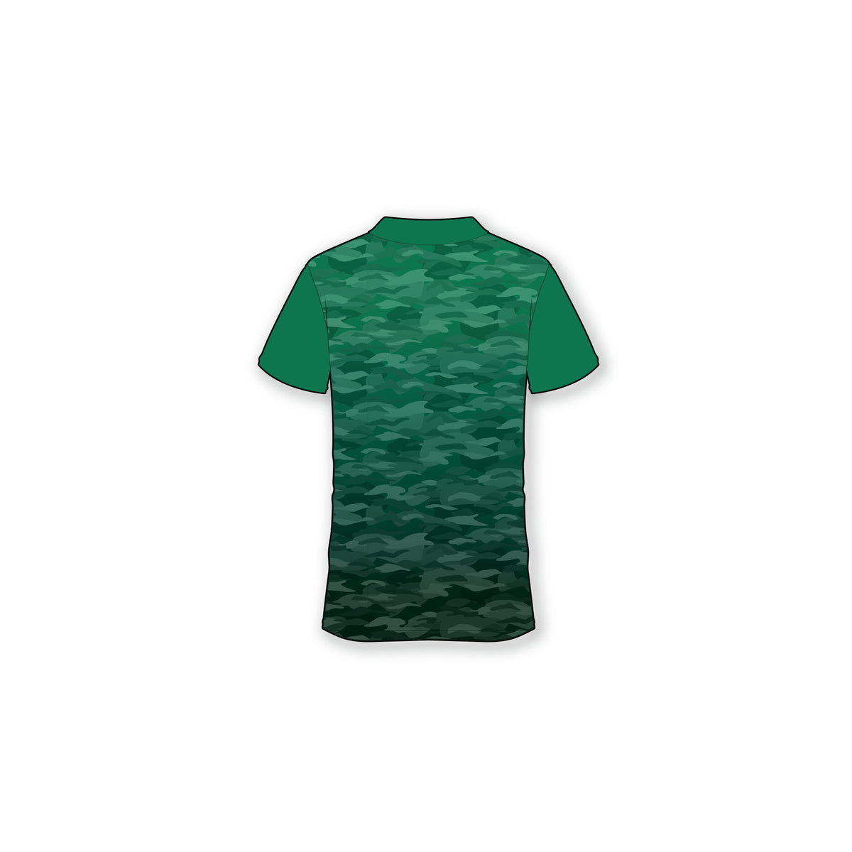 Tulane Camo Polo Green Colorblock Sleeves