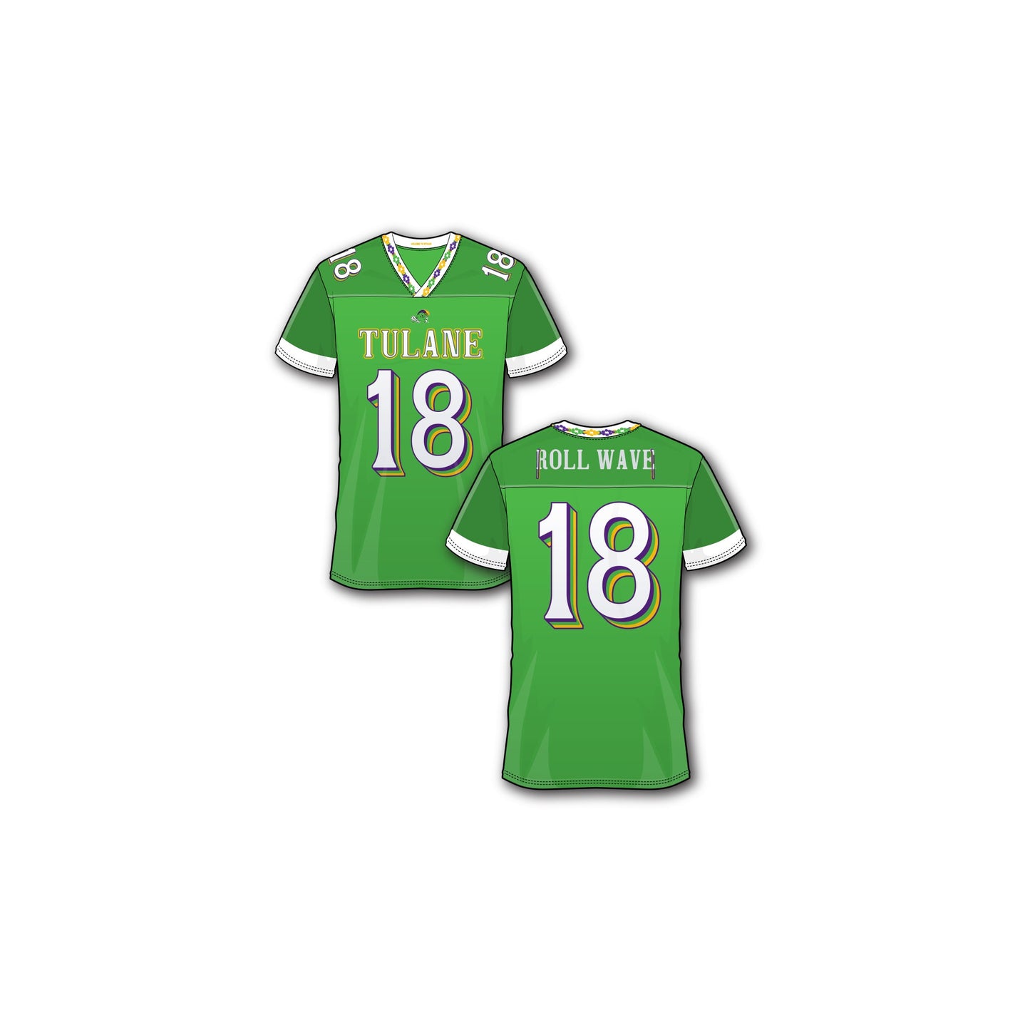 Tulane Football Madi Gras Replica Jersey